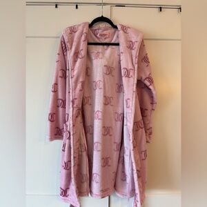 Juicy Couture Plush Pink logo robe